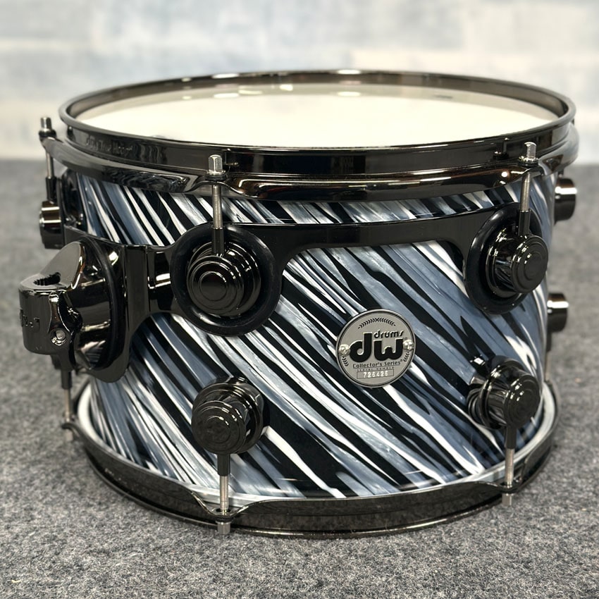 Used DW Collectors PurpleCore Maple 5pc Drum Set Twisted Black - Excellent - Drum Center Of Portsmouth