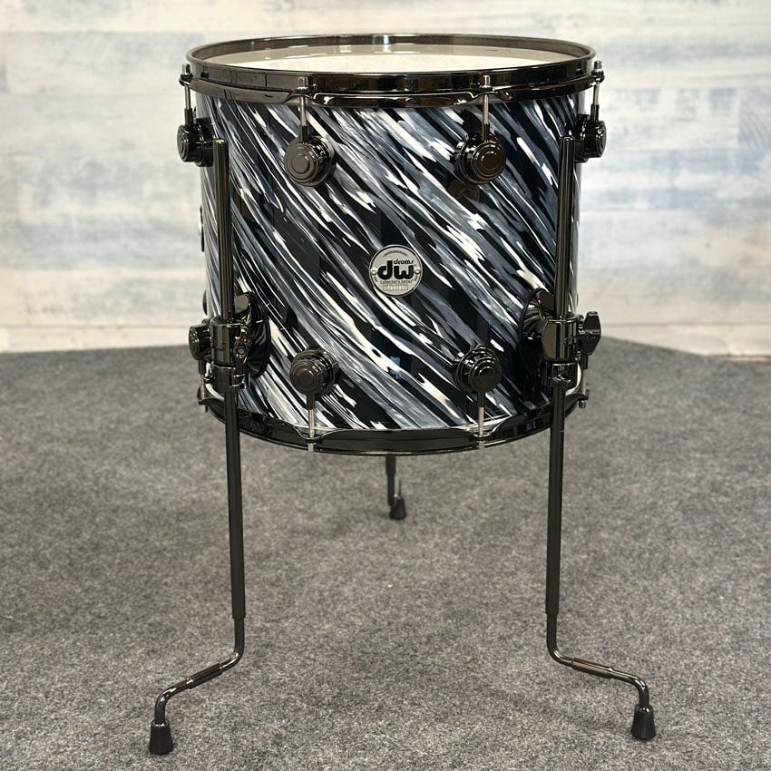 Used DW Collectors PurpleCore Maple 5pc Drum Set Twisted Black - Excellent - Drum Center Of Portsmouth