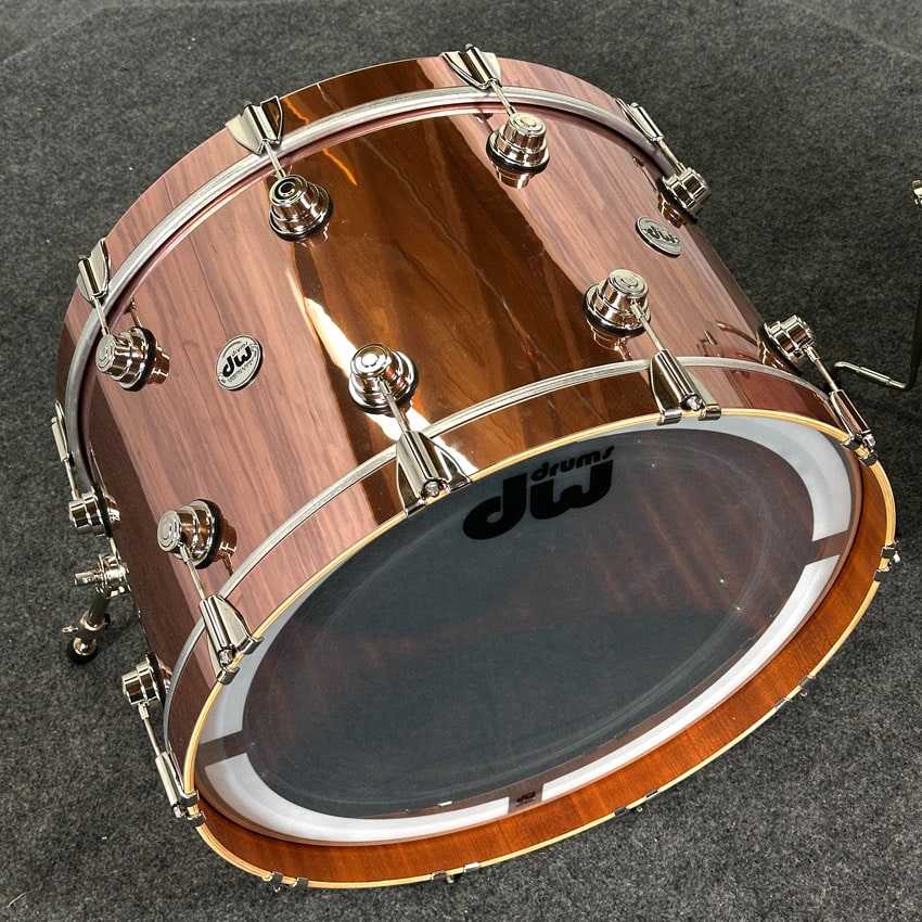 Used DW Collectors Mahogany/Spruce 4pc Drum Set Rose Copper - Excellent - Drum Center Of Portsmouth