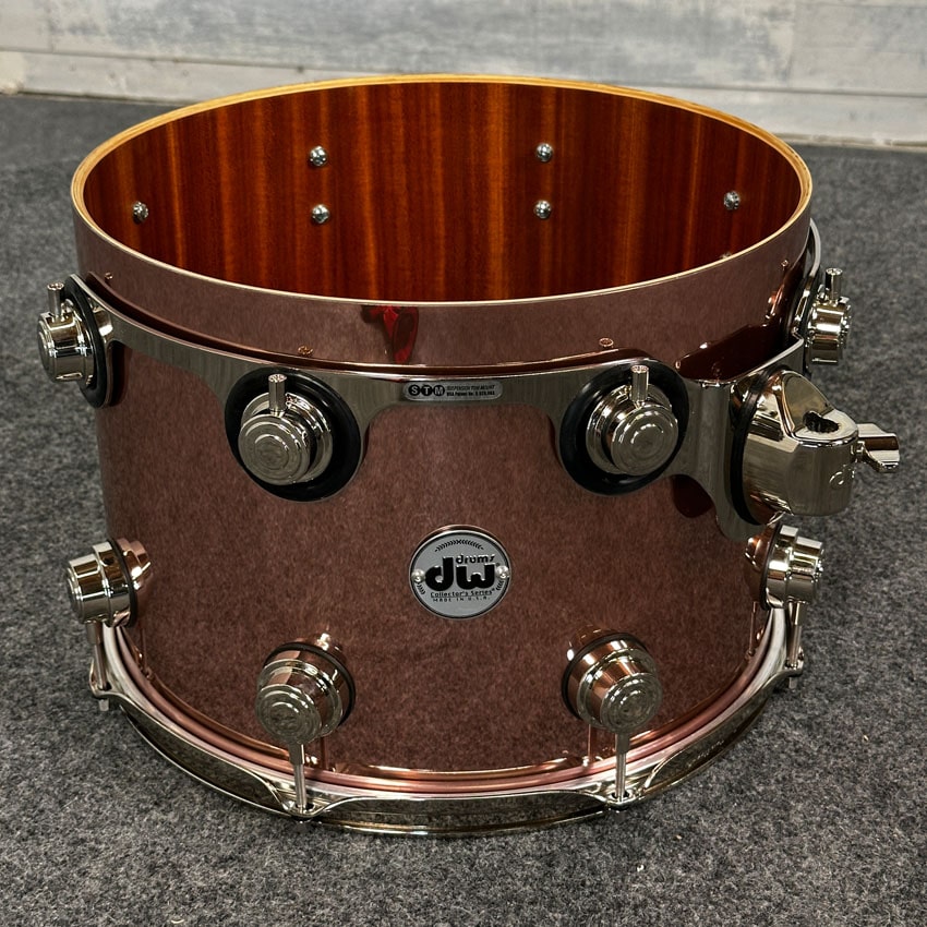 Used DW Collectors Mahogany/Spruce 4pc Drum Set Rose Copper - Excellent - Drum Center Of Portsmouth