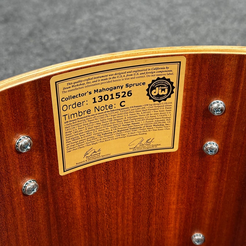 Used DW Collectors Mahogany/Spruce 4pc Drum Set Rose Copper - Excellent - Drum Center Of Portsmouth
