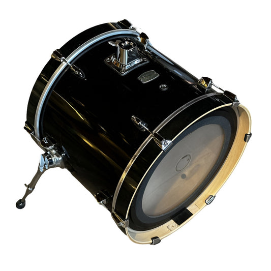 Used Yamaha Stage Custom Birch Bass Drum 18x15 Raven Black - Very Good - Drum Center Of Portsmouth