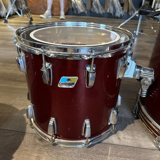 Used Vintage Ludwig 4pc Drumset Maroon Wrap - Fair - Drum Center Of Portsmouth