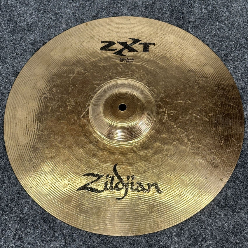 Used Zidjian ZXT Rock Crash Cymbal 16 - Fair - Drum Center Of Portsmouth