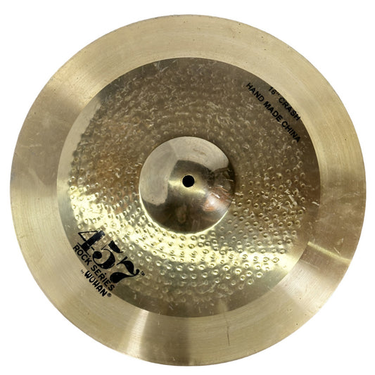 Used Wuhan 457 Rock Crash Cymbal 16" - Good - Drum Center Of Portsmouth