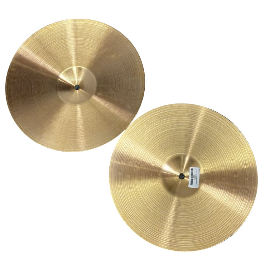 Used Paiste 900 Colorsound Red Hi Hat Cymbals 14 - Good - Drum Center Of Portsmouth
