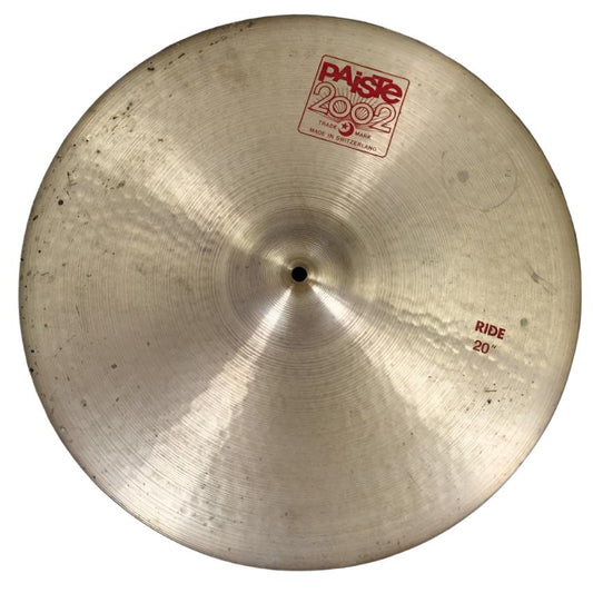 Used Paiste 2002 Ride Cymbal 20" - Fair - Drum Center Of Portsmouth