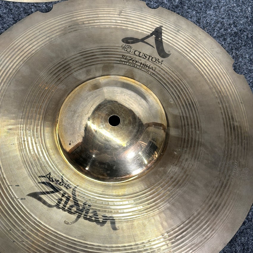 Used Zildjian A Custom Rezo Hi Hat Cymbals 14 - Good - Drum Center Of Portsmouth