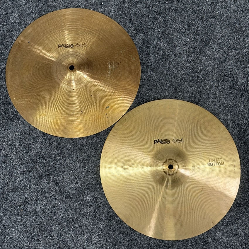 Used Paiste 404 Hi Hat Cymbals 14 - Fair - Drum Center Of Portsmouth