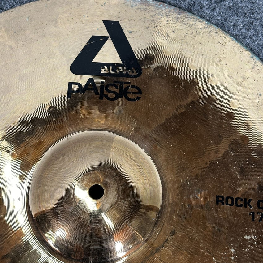 Used Paiste Alpha Rock Crash Cymbal 17" - Fair - Drum Center Of Portsmouth