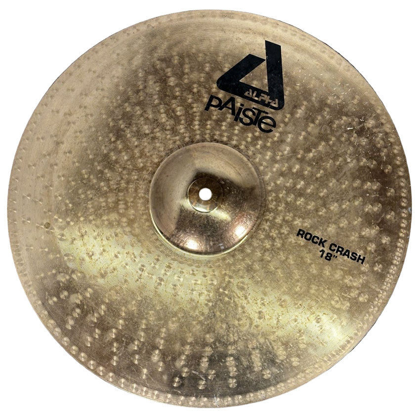 Used Paiste Alpha Rock Crash Cymbal 18" - Good - Drum Center Of Portsmouth