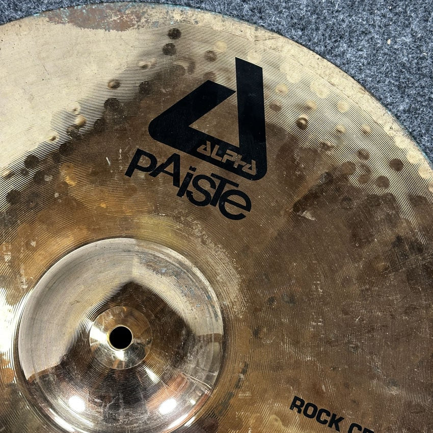 Used Paiste Alpha Rock Crash Cymbal 18" - Fair - Drum Center Of Portsmouth