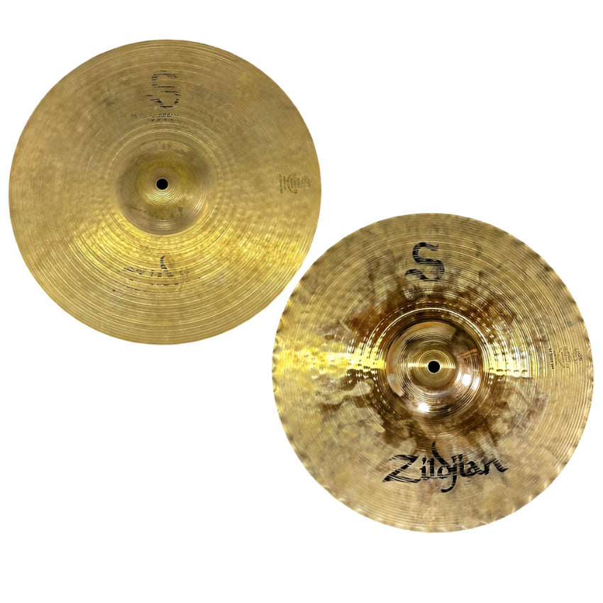 Used Zildjian S Mastersound Hi Hat Cymbals 14" - Good - Drum Center Of Portsmouth