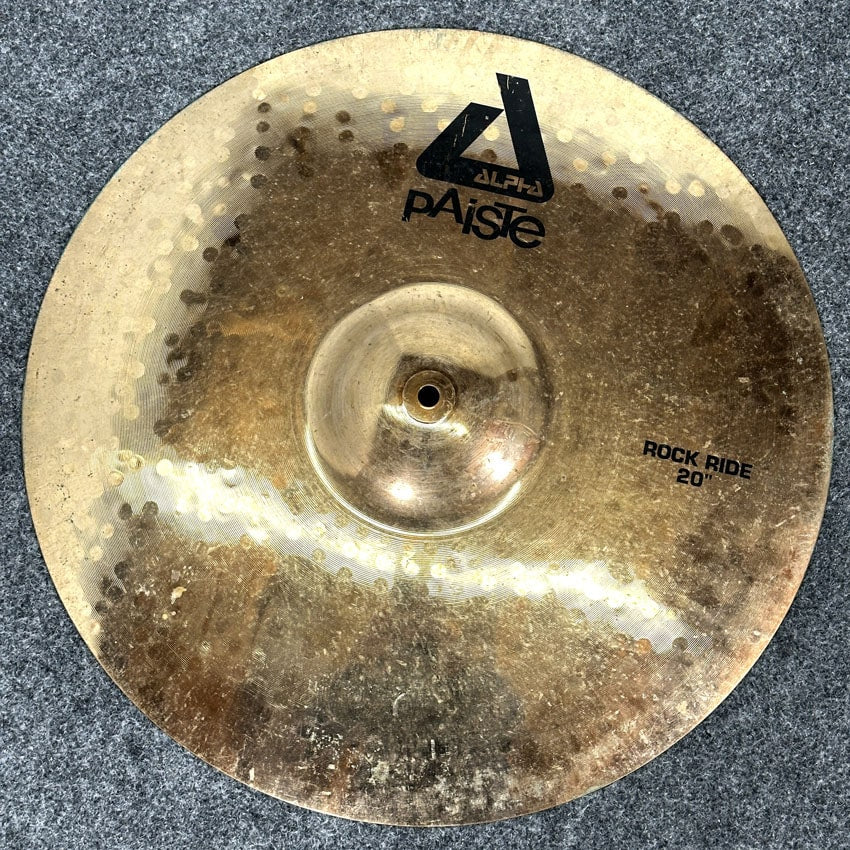 Used Paiste Alpha Rock Ride Cymbal 20" - Fair - Drum Center Of Portsmouth