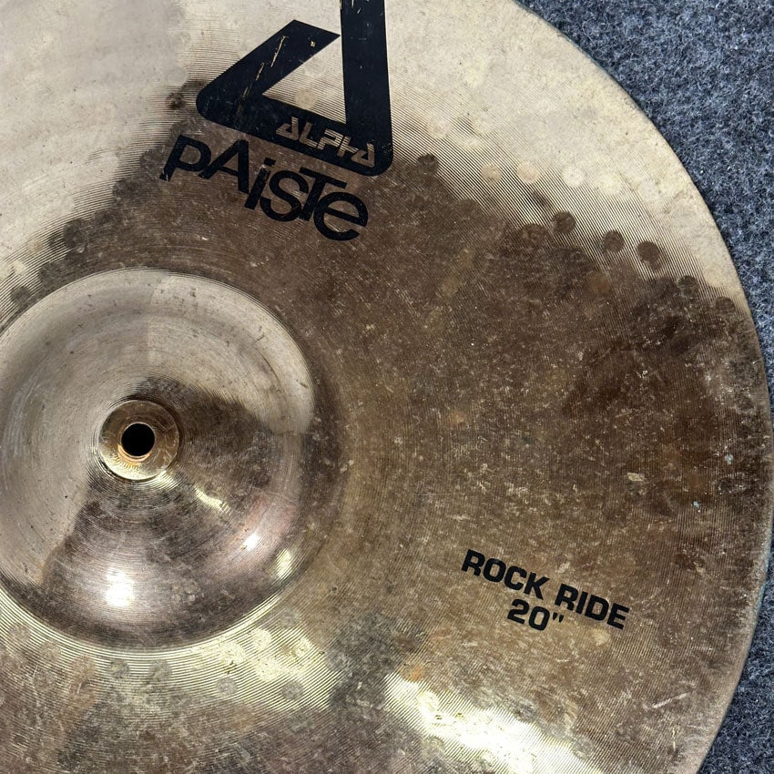 Used Paiste Alpha Rock Ride Cymbal 20" - Fair - Drum Center Of Portsmouth