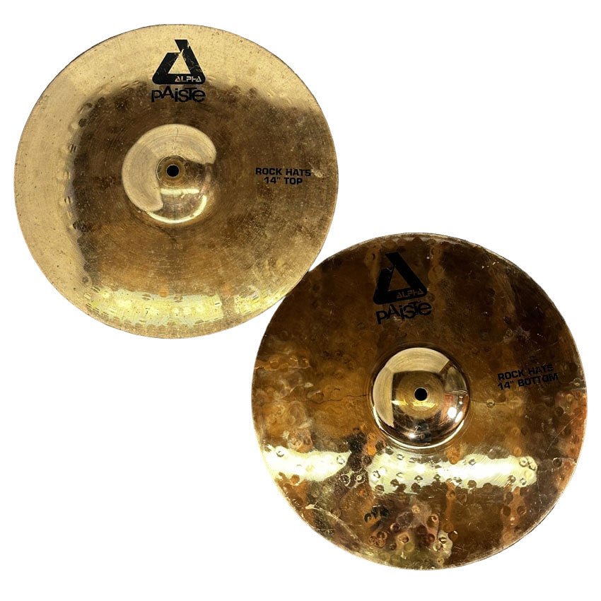 Used Paiste Alpha Hi Hat Cymbals 14" - Fair - Drum Center Of Portsmouth