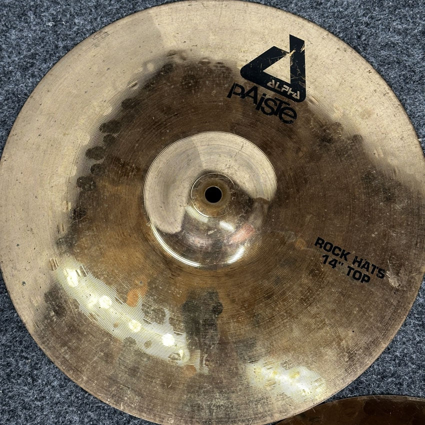 Used Paiste Alpha Hi Hat Cymbals 14" - Fair - Drum Center Of Portsmouth