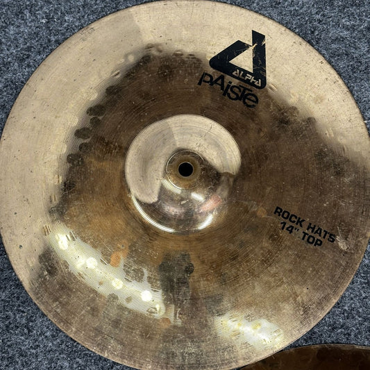 Used Paiste Alpha Hi Hat Cymbals 14" - Fair - Drum Center Of Portsmouth