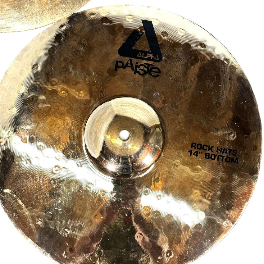 Used Paiste Alpha Hi Hat Cymbals 14" - Fair - Drum Center Of Portsmouth