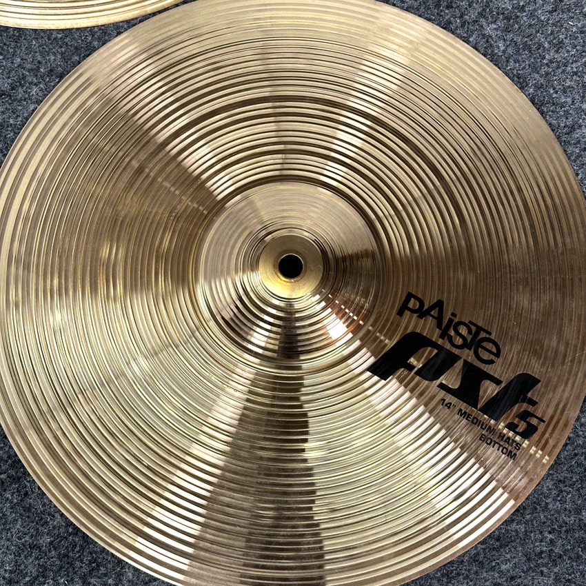 Used Paiste PST5 Medium Hi Hat Cymbals 14" - Good - Drum Center Of Portsmouth