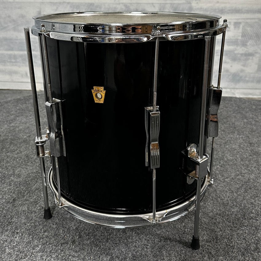 Used Vintage Ludwig Club Date 4pc Drum Set Gloss Black - Good - Drum Center Of Portsmouth