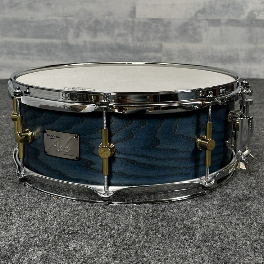 Used Canopus Ash Snare Drum 14x5.5 Indigo Oil - Drum Center Of Portsmouth