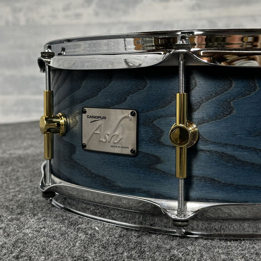 Used Canopus Ash Snare Drum 14x5.5 Indigo Oil - Drum Center Of Portsmouth