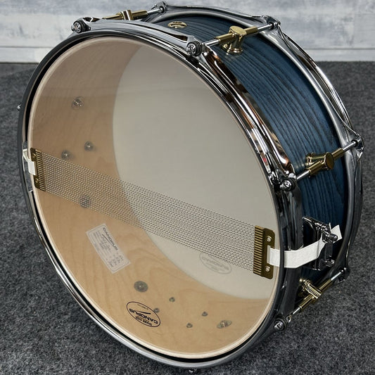 Used Canopus Ash Snare Drum 14x5.5 Indigo Oil - Drum Center Of Portsmouth
