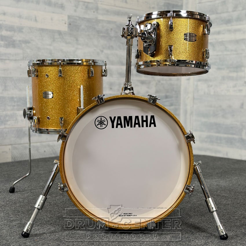 Yamaha Absolute Hybrid Maple 3pc Jazz Drum Set Gold Champagne Sparkle - Drum Center Of Portsmouth