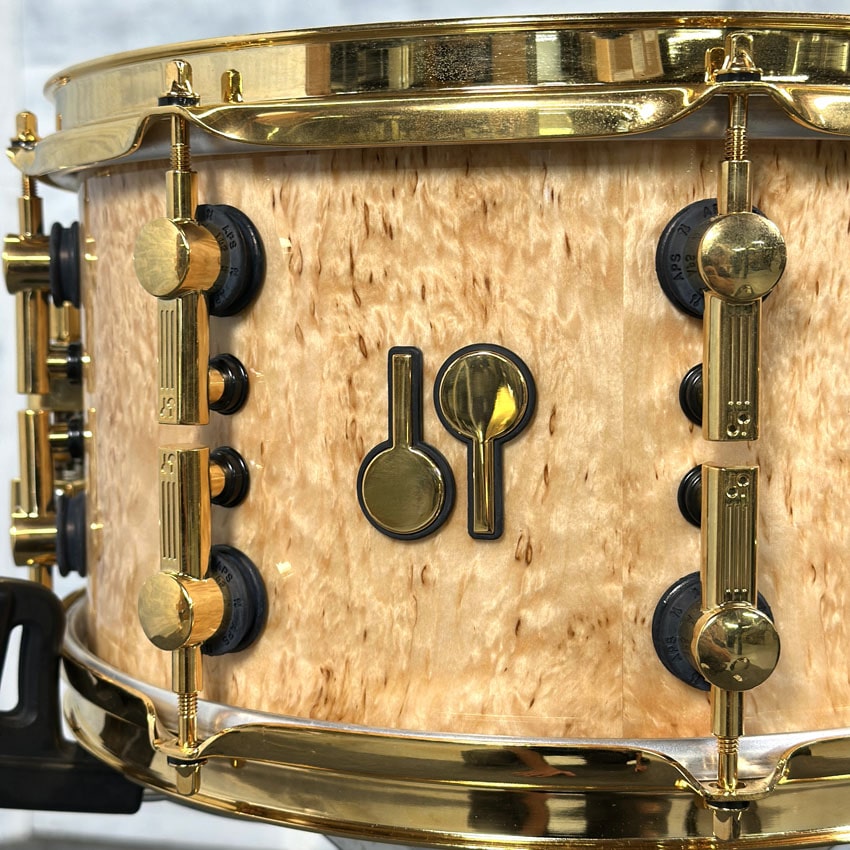 Used Sonor SQ2 Heavy Maple Snare Drum 13x7 Scandi Birch w/ Gold Hw - Very Good - Drum Center Of Portsmouth