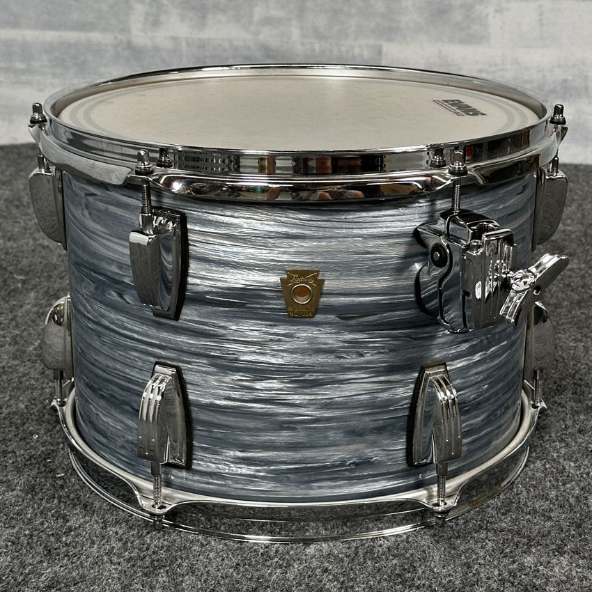 Used Ludwig Classic Maple Tom 13x9 Vintage Blue Oyster - Good - Drum Center Of Portsmouth