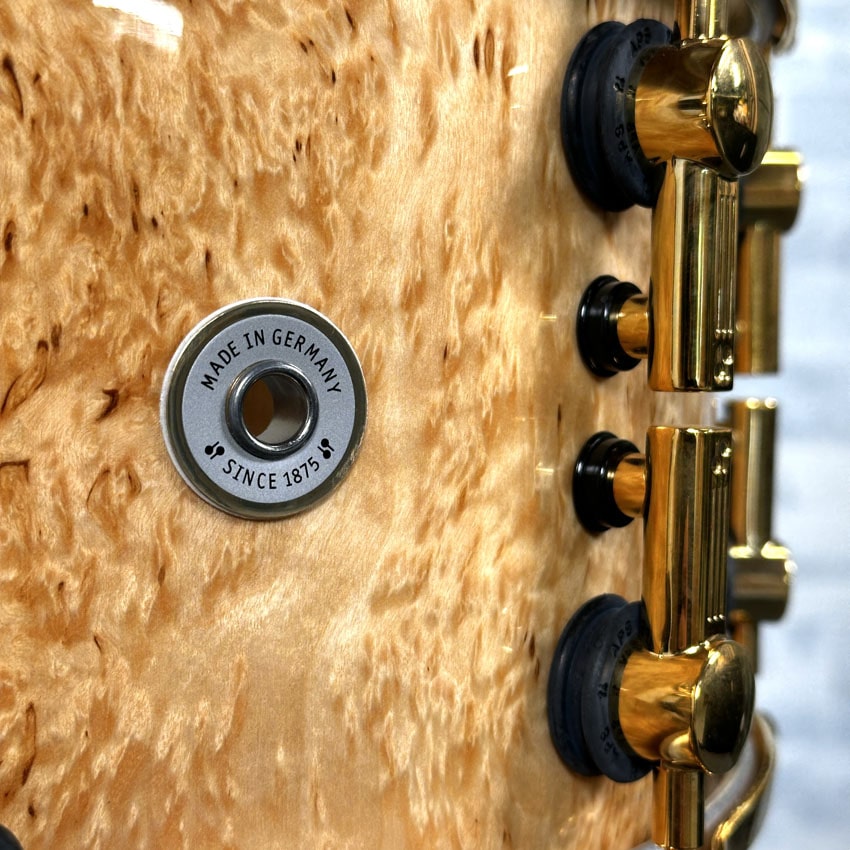 Used Sonor SQ2 Heavy Maple Snare Drum 13x7 Scandi Birch w/ Gold Hw - Very Good - Drum Center Of Portsmouth