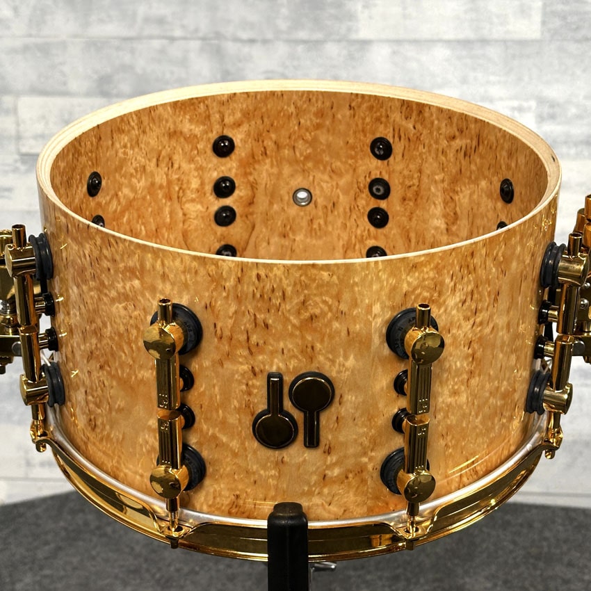 Used Sonor SQ2 Heavy Maple Snare Drum 13x7 Scandi Birch w/ Gold Hw - Very Good - Drum Center Of Portsmouth