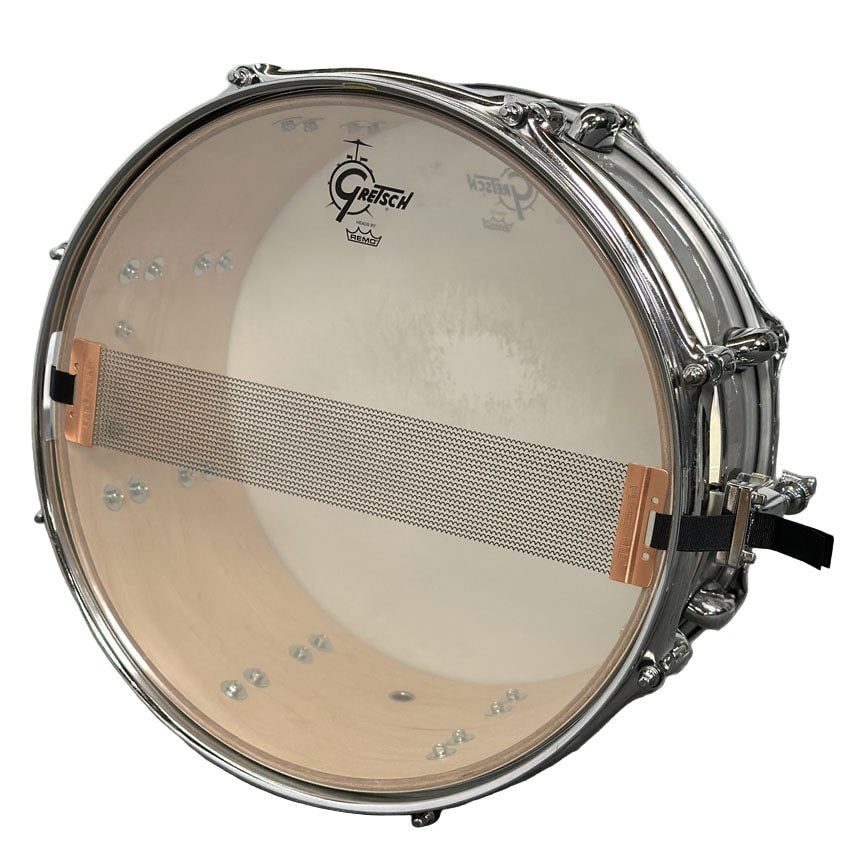Used Gretsch Silver Series Retro-Luxe Snare Drum 14x6.5 Pewter/White - Fair - Drum Center Of Portsmouth