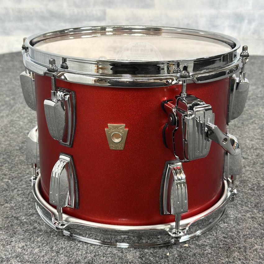 Used Ludwig Classic Maple 10x8 Diablo Red w/ Atlas Mount - Very Good - Drum Center Of Portsmouth