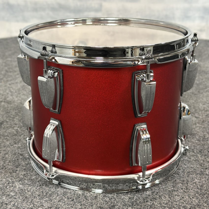 Used Ludwig Classic Maple 10x8 Diablo Red w/ Atlas Mount - Very Good - Drum Center Of Portsmouth