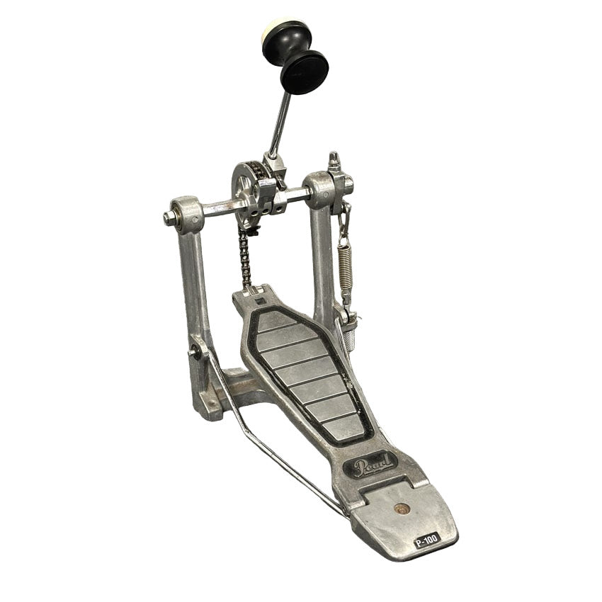 Used Pearl P-100 Single Chain Single Bass Drum Pedal - Good - Drum Center Of Portsmouth