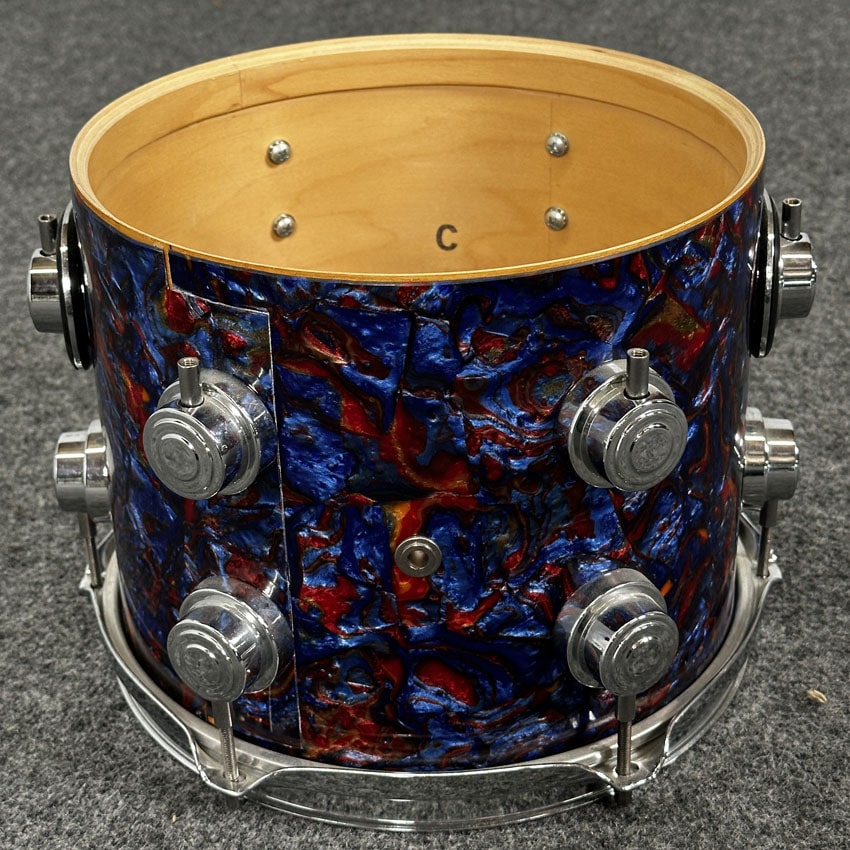 Used DW 4pc Maple Drum Set Electric Blue - Fair - Drum Center Of Portsmouth
