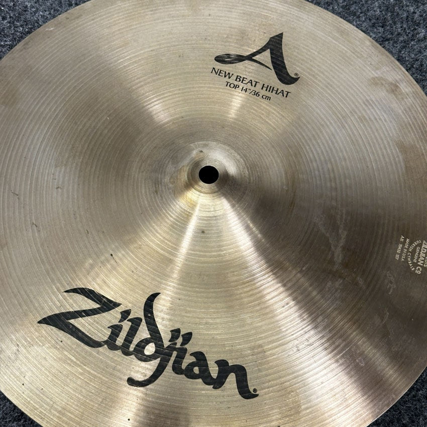 Used Zildjian A New Beat Hi Hat Cymbals 14" - Good - Drum Center Of Portsmouth