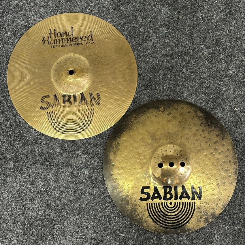 Used Sabian HH Fusion Hi Hat Cymbals 13" - Good - Drum Center Of Portsmouth