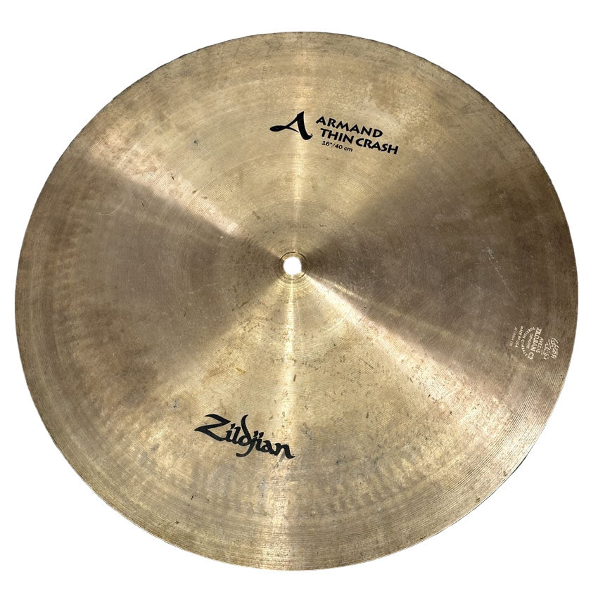 Used Zildjian Armand Thin Crash Cymbal 16" - Good - Drum Center Of Portsmouth