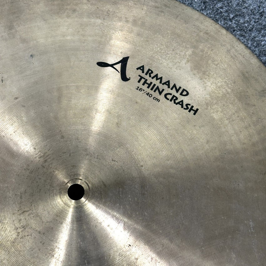 Used Zildjian Armand Thin Crash Cymbal 16" - Good - Drum Center Of Portsmouth