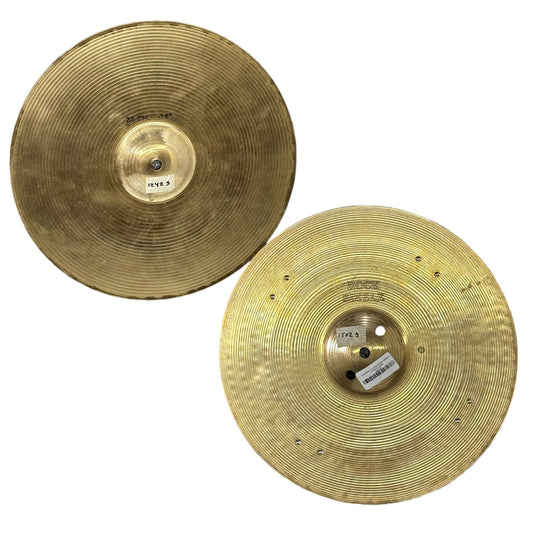 Used Sabian Rock Sizzle Hi Hat Cymbals 14" - Very Good - Drum Center Of Portsmouth