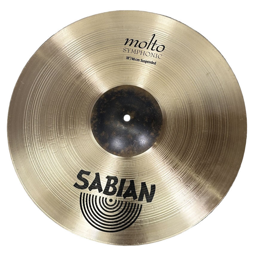Used Sabian Molto Symphonic Suspended Cymbal 18" - Very Good - Drum Center Of Portsmouth