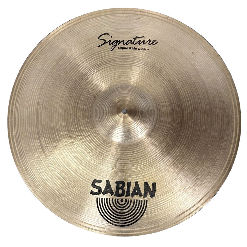 Used Sabian Signature Chester Thompson Liquid Ride Cymbal 22" - Very Good - Drum Center Of Portsmouth