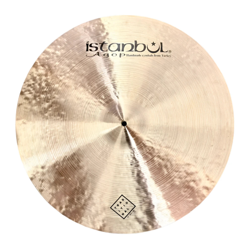 Used Istanbul Agop Traditional Dark Ride Cymbal 24" 2638 grams - Excellent - Drum Center Of Portsmouth