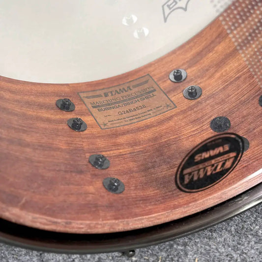 Used Tama Starclassic Bubinga Snare Drum 14x6.5 Deeper Purple - Excellent - Drum Center Of Portsmouth