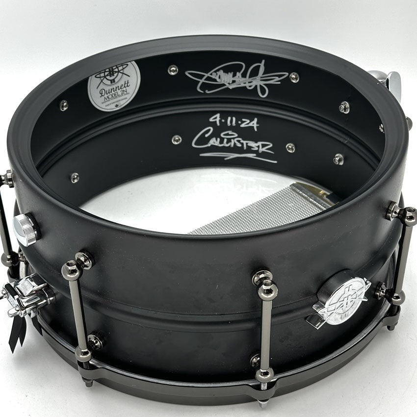 Used Dunnett Classic Model 2N Tourbillon Snare Drum 14x6.5 - Excellent - Drum Center Of Portsmouth