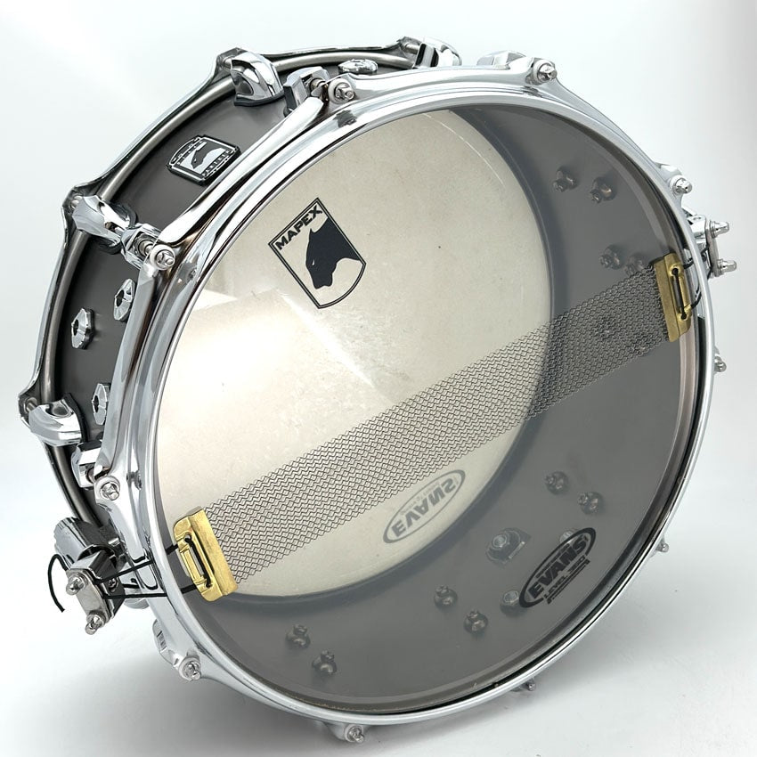 Used Mapex Wraith Brass Snare Drum 14x6 Satin Black - Good - Drum Center Of Portsmouth