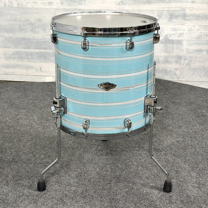 Used Tama Starclassic Walnut Birch 3pc Drum Set Arctic Blue Oyster - Good - Drum Center Of Portsmouth